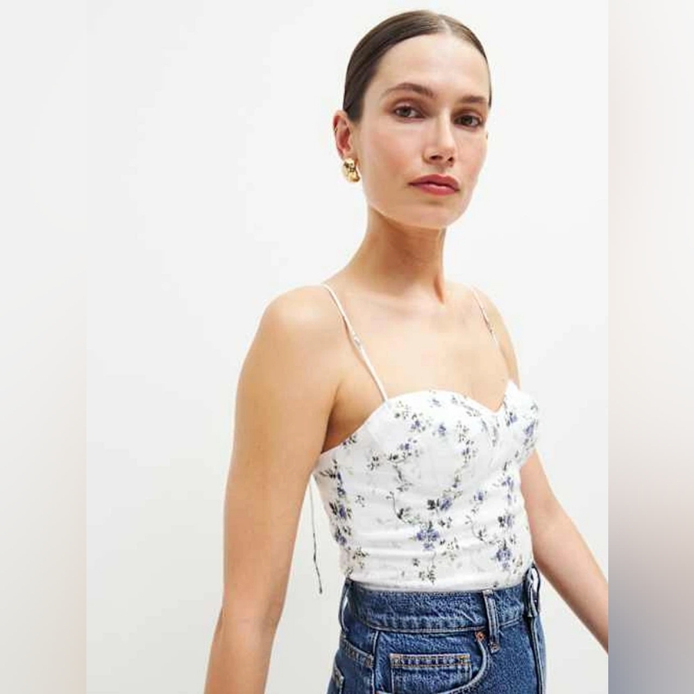 Reformation Liza Linen Top